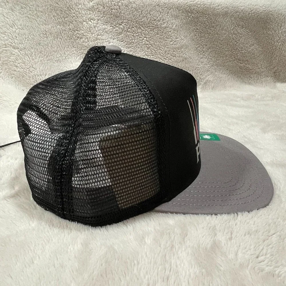 prAna VISTA TRUCKER Hat Unisex Pride Mountain Adjustable Cotton Flat Brim New - Picture 5 of 7